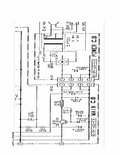 AIWA SXD20 Power Supply schematic.